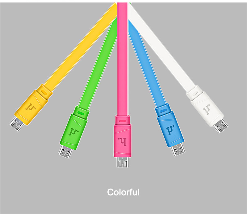 HOCO X5 5V 2.4A Micro USB Noodle Charge Data Transfer Cable 1M HOCO X5 5V 2.4A Micro USB Noodle Charge Data Transfer Cable 1M