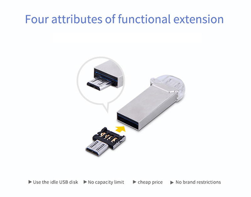 POFAN 2PCS USB 2.0 to Micro USB Adapter