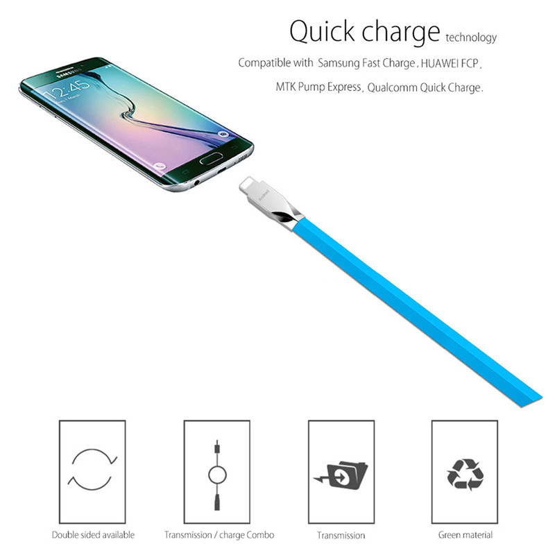 POFAN Zinc Alloy 8 Pin Micro USB Data Transfer Charging Cable iPhone 1.2m POFAN Zinc Alloy 8 Pin Micro USB Data Transfer Charging Cable iPhone 1.2m