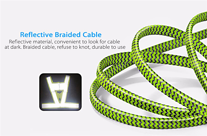 HOCO U11 2.4A Zinc Alloy Texture Braided Cable iPhone 
