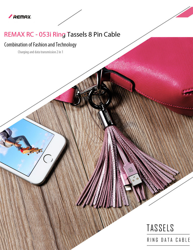 REMAX 8 Pin Tassels 3A Charging Data Transmission Cable iPhone REMAX 8 Pin Tassels 3A Charging Data Transmission Cable iPhone