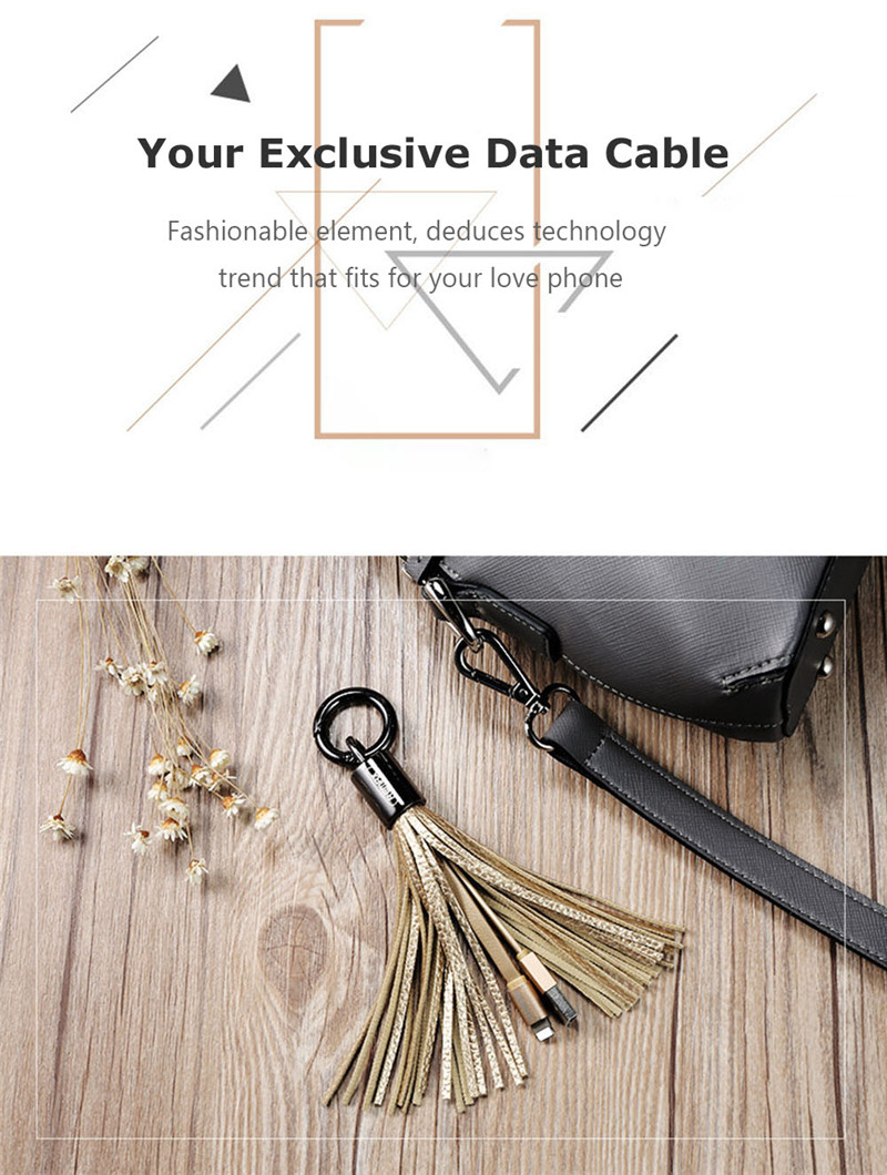REMAX 8 Pin Tassels 3A Charging Data Transmission Cable iPhone REMAX 8 Pin Tassels 3A Charging Data Transmission Cable iPhone