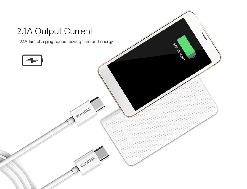 ROMOSS CB32 USB Type-C to Type-C 2.1A Charging Data Sync Cable 1M