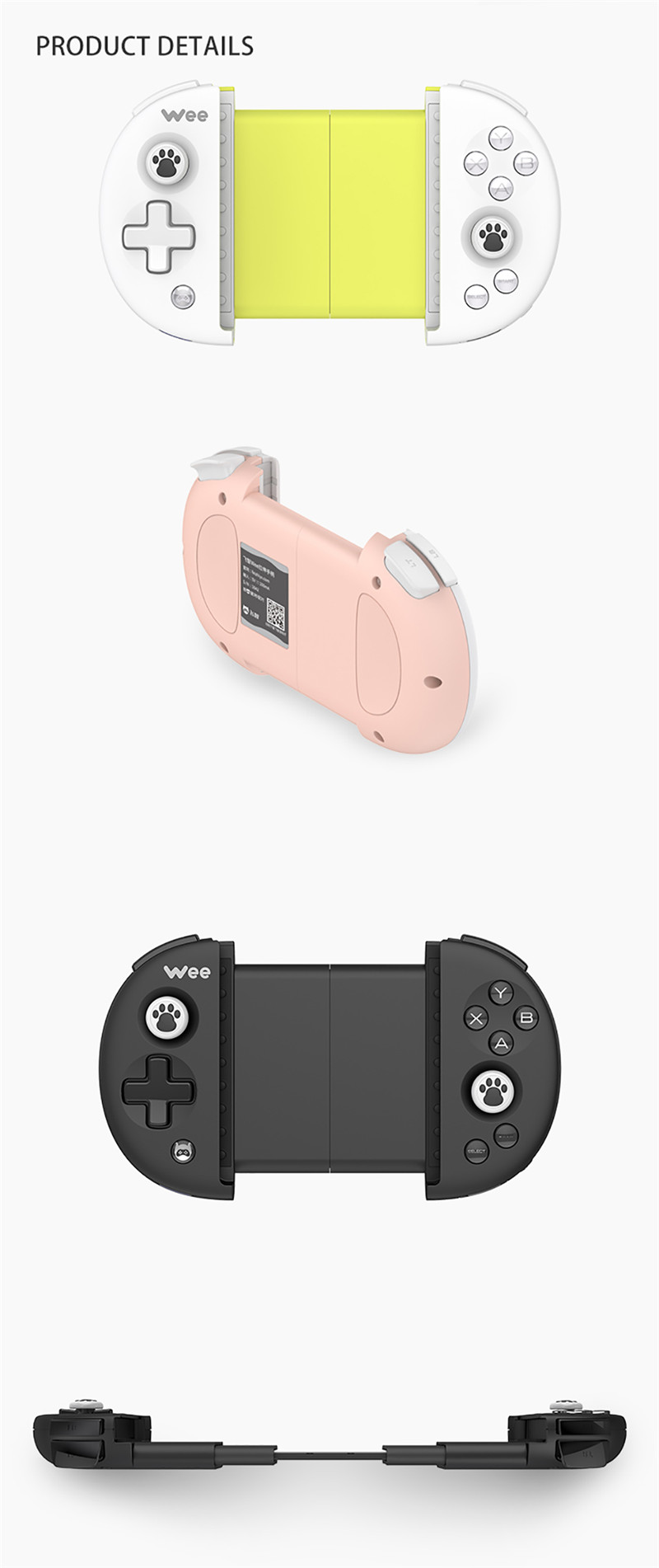 FlyDiGi Wee Mobile Game Bluetooth Stretchable Handle Controller FlyDiGi Wee Mobile Game Bluetooth Stretchable Handle Controller
