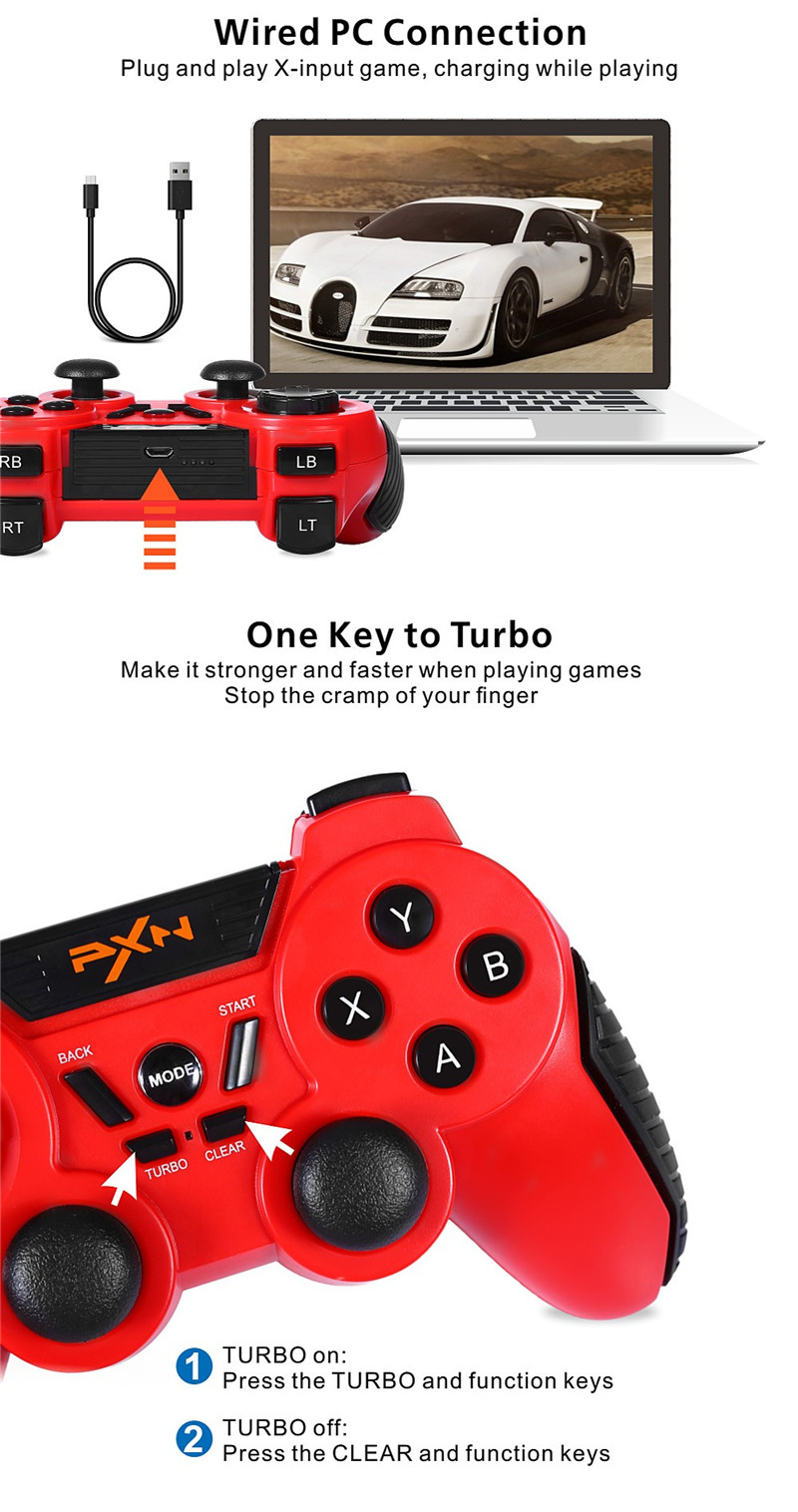  PXN PXN - 8663 Bluetooth Gaming Controller Gamepad