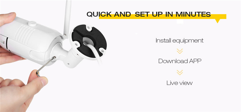 HR01 HD 720P wifi IP security camera IR night vision