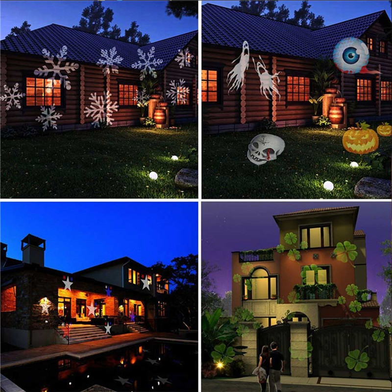 YouOKLight 6W 12 Types Multi-color Christmas Laser Snowflake LED Projector 100 - 240V YouOKLight 6W 12 Types Multi-color Christmas Laser Snowflake LED Projector 100 - 240V