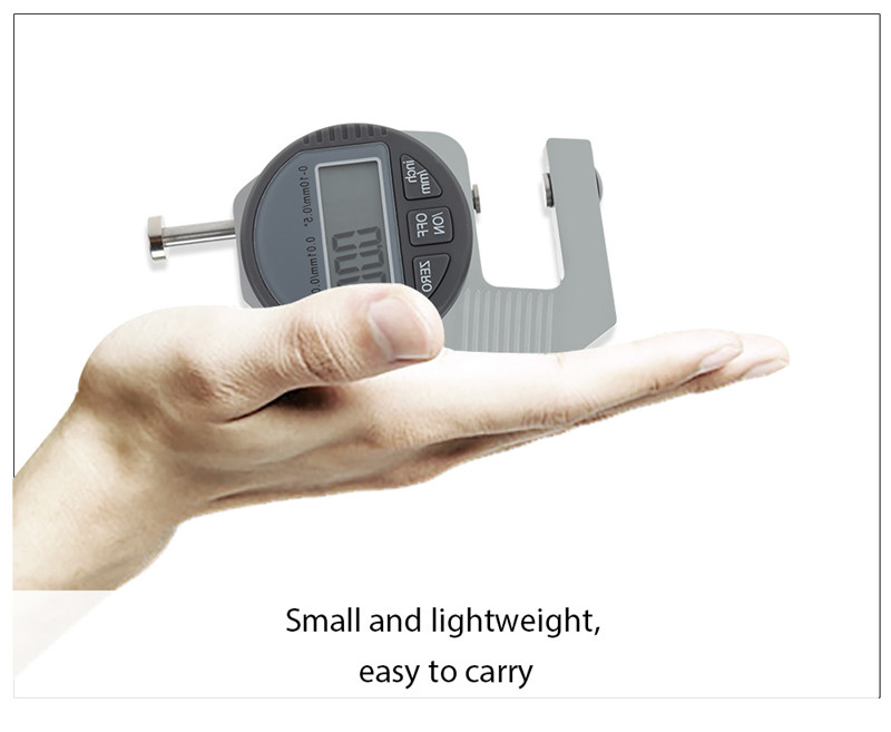 0 - 10 mm Press Type Digital Thickness Gauge