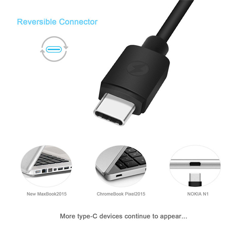 3 Pack Kiirie USB Type-C Cable Type A To C Data Charging