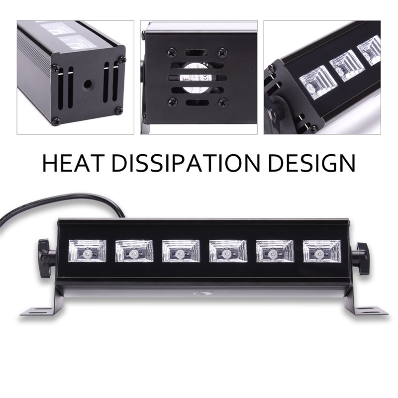 U King 6PCS auto led UV black wall wash light for stage lighting 18W U King 6PCS auto led UV black wall wash light for stage lighting 18W