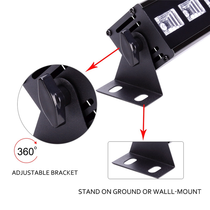 U King 6PCS auto led UV black wall wash light for stage lighting 18W U King 6PCS auto led UV black wall wash light for stage lighting 18W