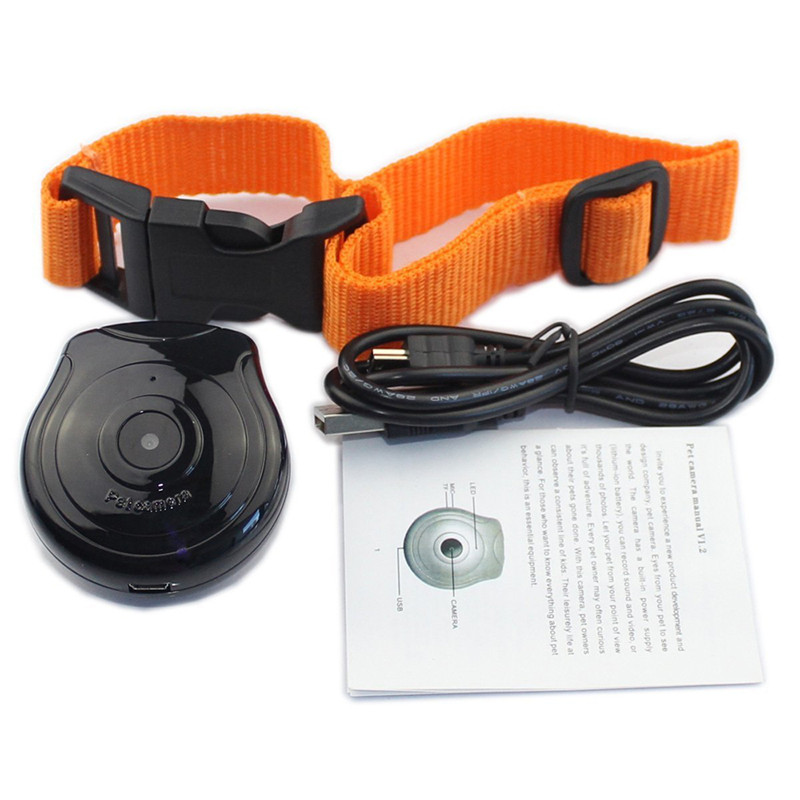Digital Pet Collar Cam Camera Mini Video Recorder DVR Monitor
