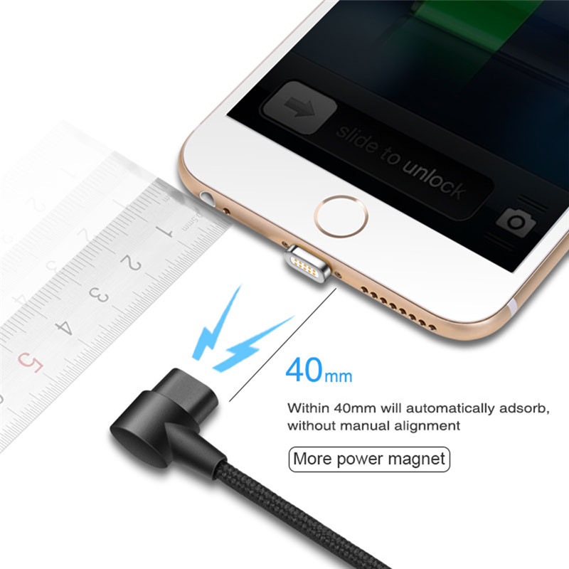 Iphone 5 6 7 8 X plus 2.4a Magnetic Usb Cable Charger Data Sync Cable Iphone 5 6 7 8 X plus 2.4a Magnetic Usb Cable Charger Data Sync Cable