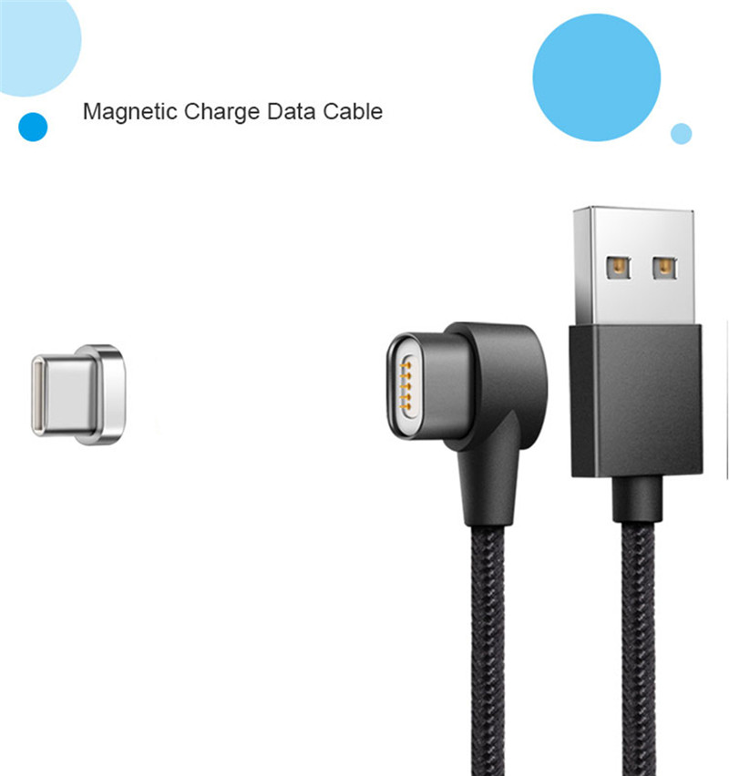 Nylon Braided Magnetic Type-C USB Charging Data Cable