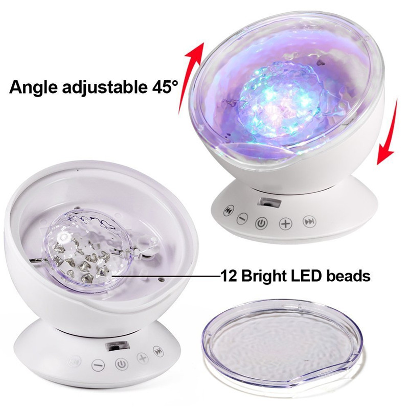 AGM LED night light ocean wave projector starry