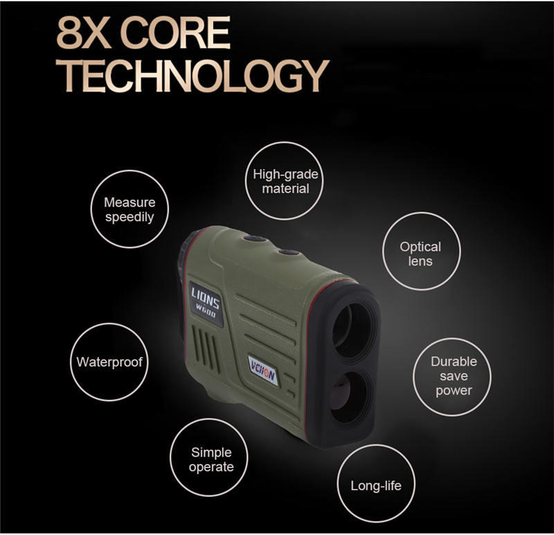 multifunction 6X laser range finder golf hunting rangefinder