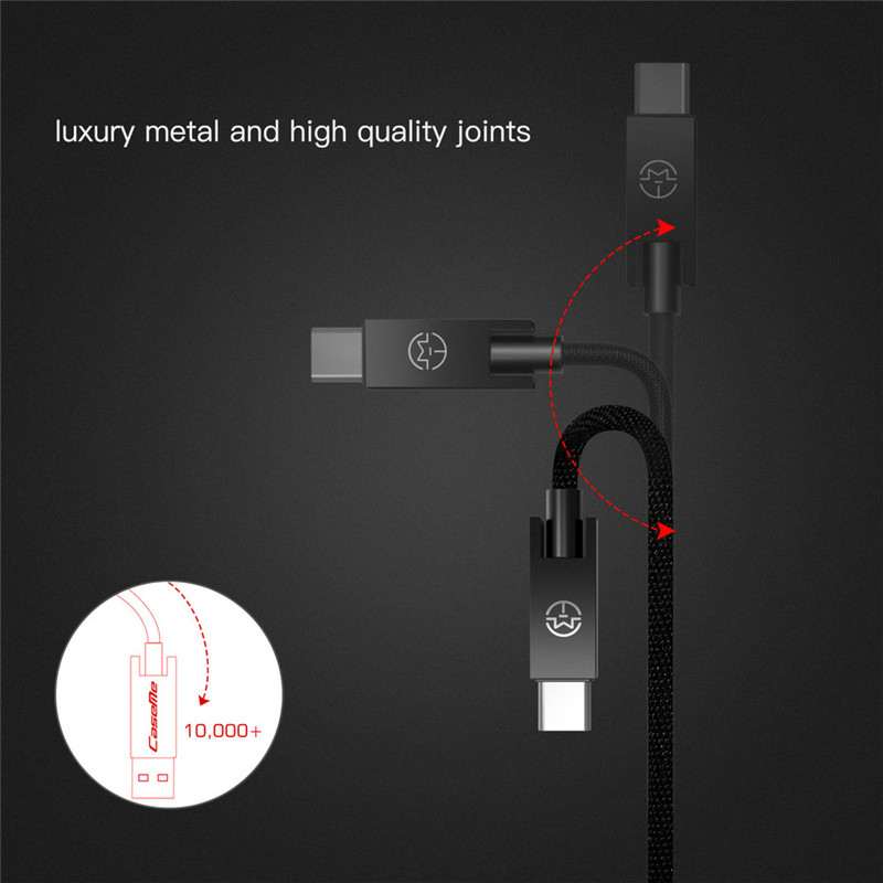 CaseMe USB Type C Cable Fabric Braided Fast Charging Cord CaseMe USB Type C Cable Fabric Braided Fast Charging Cord