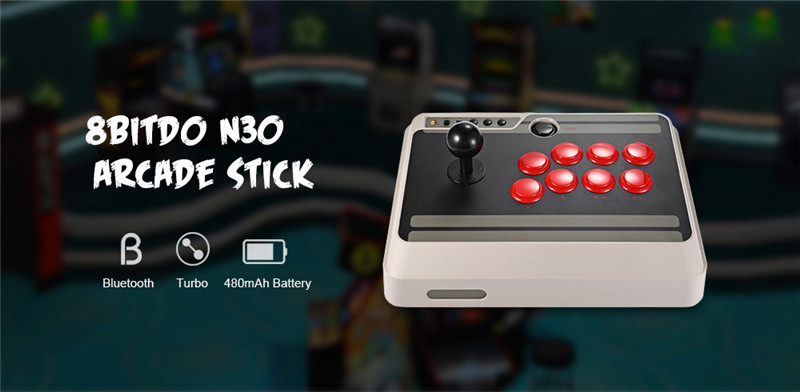 8Bitdo N30 Bluetooth Arcade Stick gamepad Nintendo Switch Cellphone