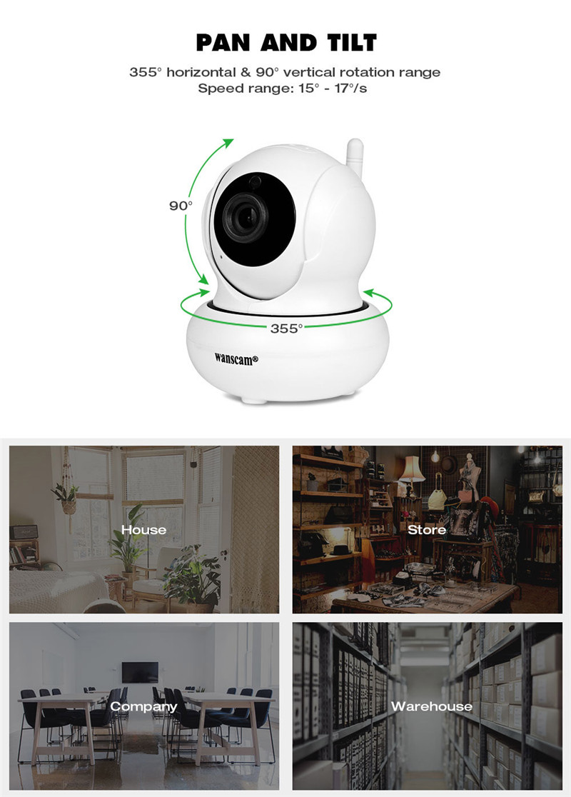 WANSCAM HW00211080P wifi IP camera indoor security CCTV night vision
