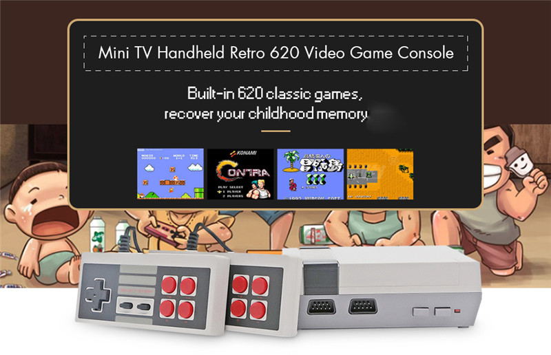 classic mini game consoles built-in 620 TV video game