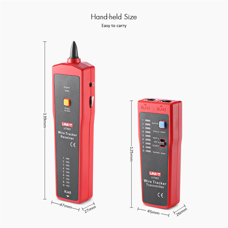 UNI - T UT682 - CHN Multifunctional Wire Tracker Line Finder Cable Tester