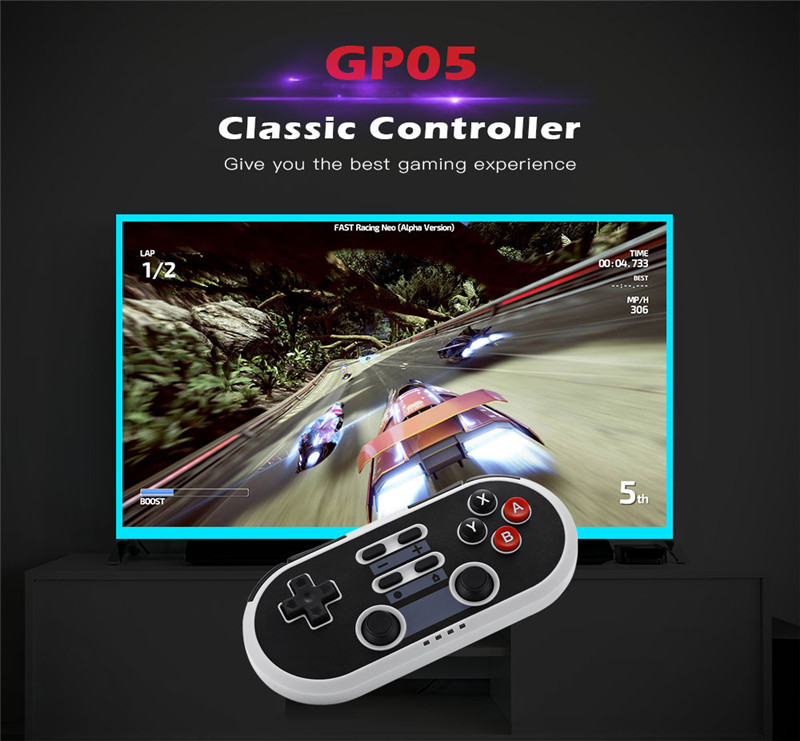 GP05 Classic Game Controller Wireless Mini Pad with Sleep Mode