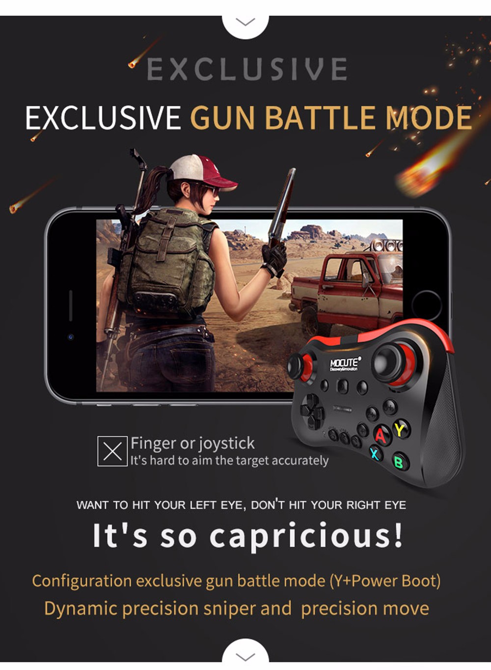 mocute 056 wireless bluetooth gamepad pubg controller joystick mocute 056 wireless bluetooth gamepad pubg controller joystick