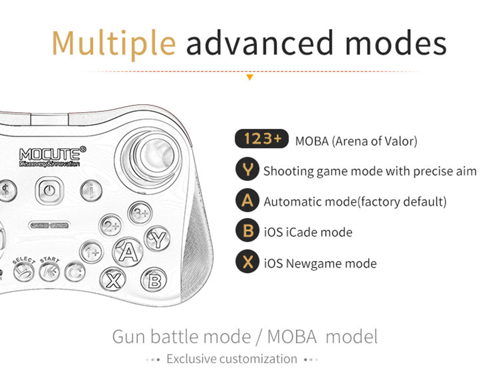 mocute 056 wireless bluetooth gamepad pubg controller joystick mocute 056 wireless bluetooth gamepad pubg controller joystick