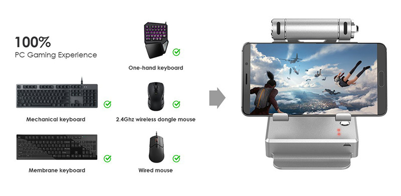 GameSir X1 BattleDock Keyboard Mouse Converter Portable Phone Holder PUBG / FPS Gamesr GameSir X1 BattleDock Keyboard Mouse Converter Portable Phone Holder PUBG / FPS Games