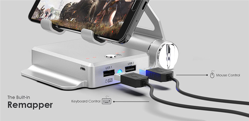 GameSir X1 BattleDock Keyboard Mouse Converter Portable Phone Holder PUBG / FPS Games