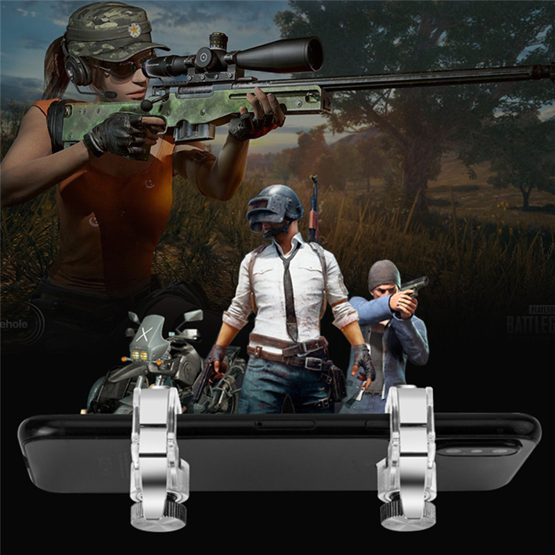 Mobile Phone Gaming Trigger Fire Button Handle For L1R1 PUBG Shooter
