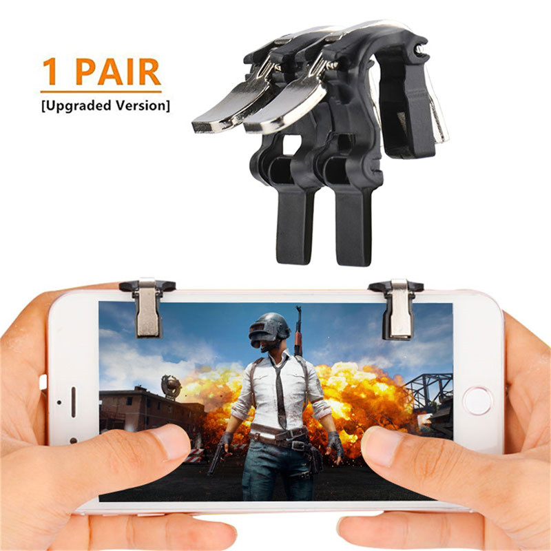 1 Pair for PUBG Mobile Game Fire Button Aim Key Trigger L1 R1 Controller 1 Pair for PUBG Mobile Game Fire Button Aim Key Trigger L1 R1 Controller