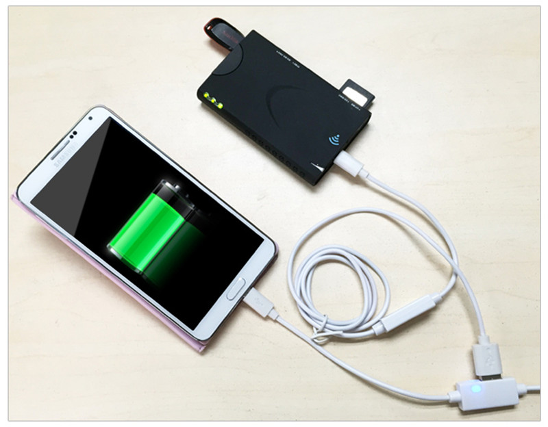 3 in 1 Micro USB Sync OTG Charging Cable