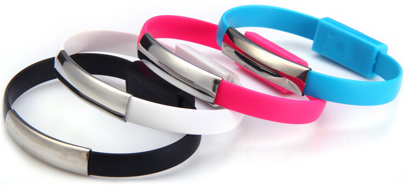 Bracelet Flat Micro USB to USB Charging Cable A Male to Micro B Data Bracelet Flat Micro USB to USB Charging Cable A Male to Micro B Data