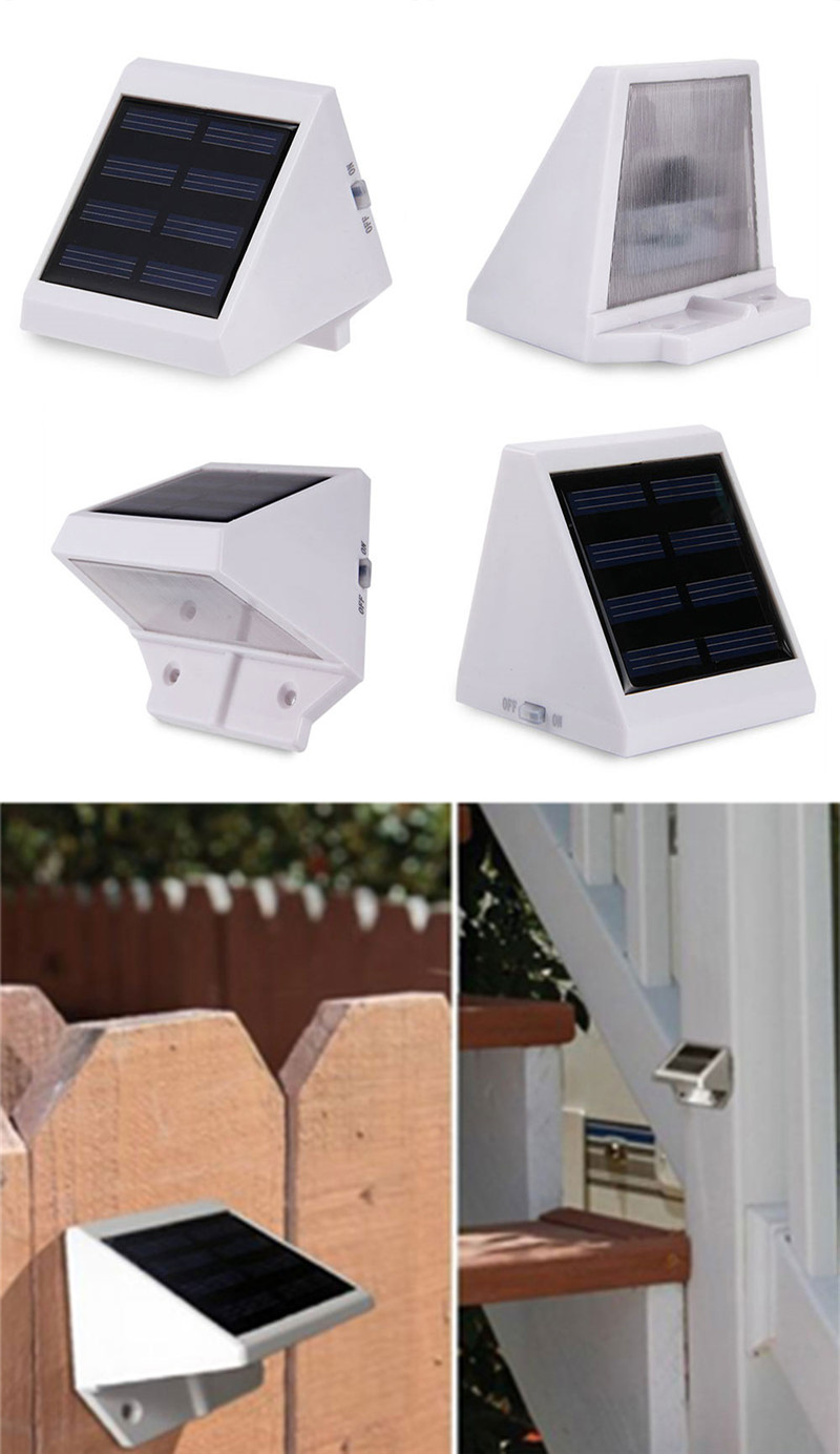 4 LED Solar Outdoor Garden Lamp Light