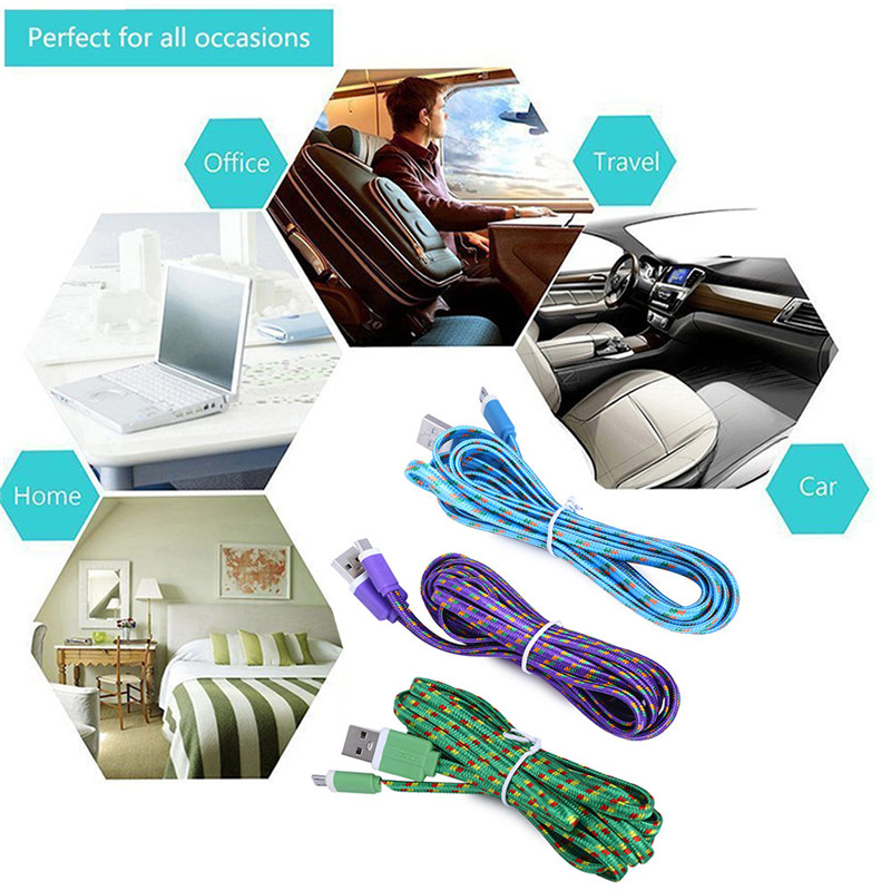 2M Micro USB Flat Synchronization Charger Cable for Android Phones 2M Micro USB Flat Synchronization Charger Cable for Android Phones