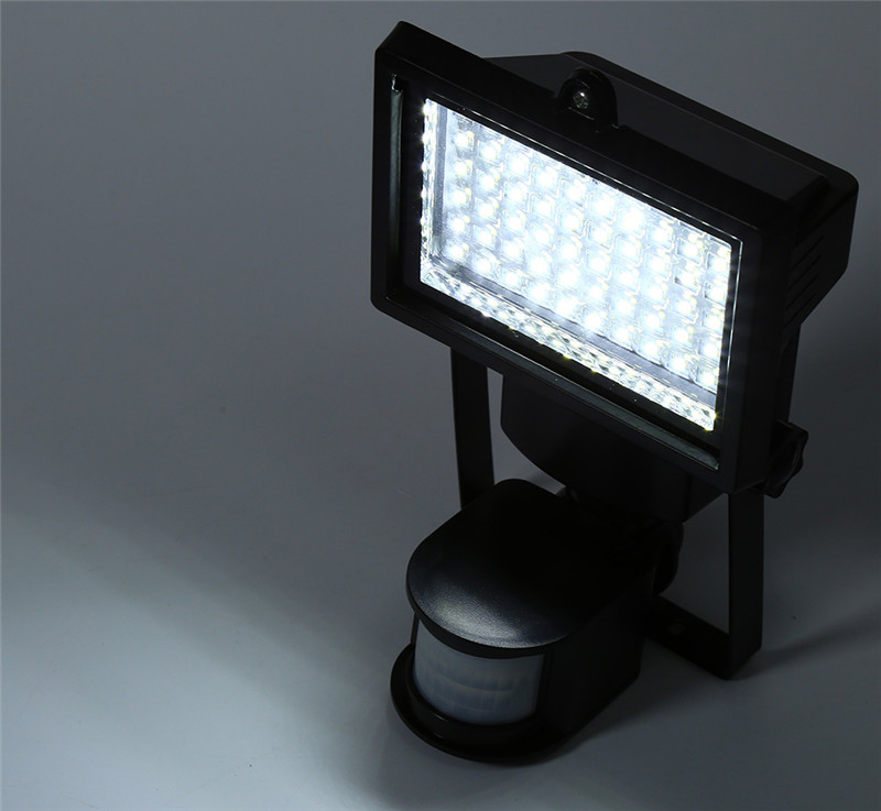 SL-60 LED super bright waterproof solar powered PIR motion detector door wall lamp