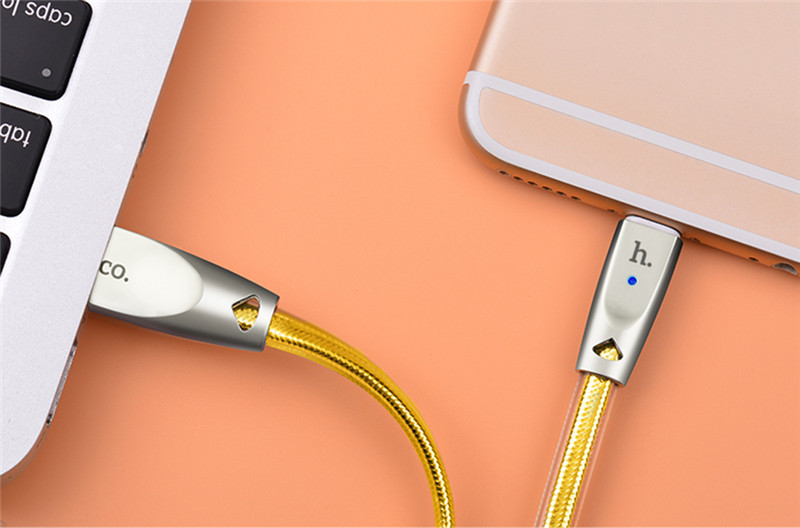 HOCO UPL9 2.4A Zinc Alloy Jelly Texture Braided Cable iPhone 0.6M HOCO UPL9 2.4A Zinc Alloy Jelly Texture Braided Cable iPhone 0.6M