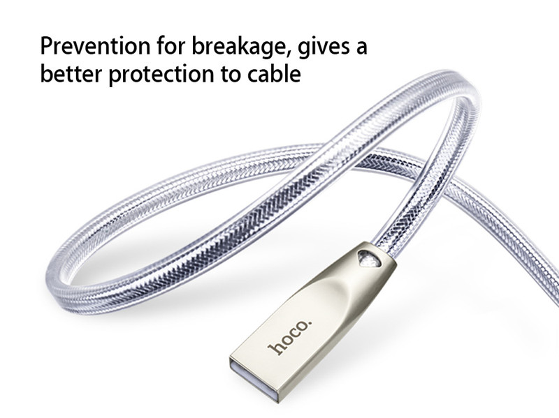 HOCO UPL9 2.4A Zinc Alloy Jelly Texture Braided Cable iPhone 0.6M HOCO UPL9 2.4A Zinc Alloy Jelly Texture Braided Cable iPhone 0.6M