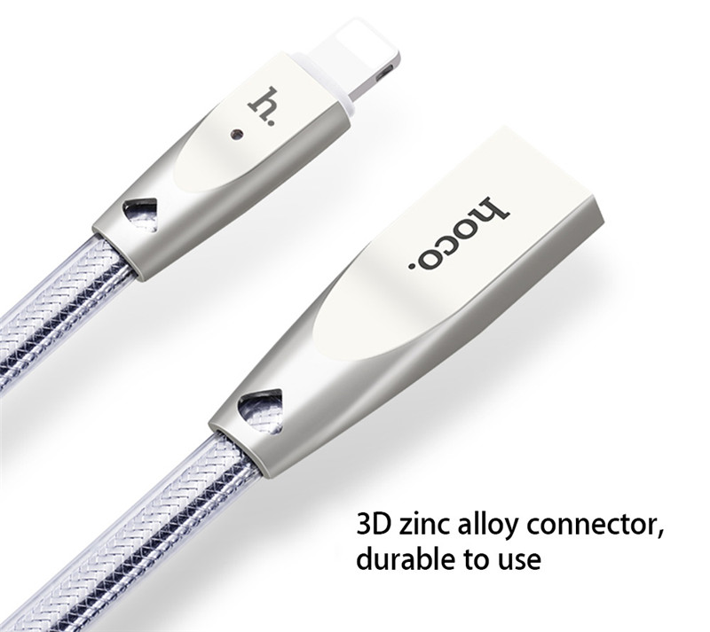 HOCO UPL9 2.4A Zinc Alloy Jelly Texture Braided Cable iPhone 0.6M HOCO UPL9 2.4A Zinc Alloy Jelly Texture Braided Cable iPhone 0.6M