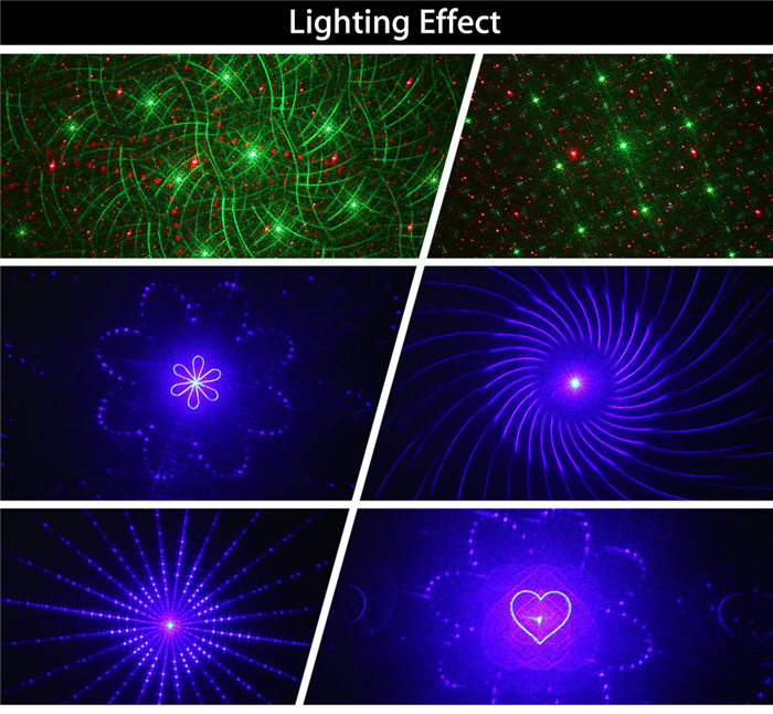 L6320RGB 20 patterns RGB laser light blue LED stage lamp