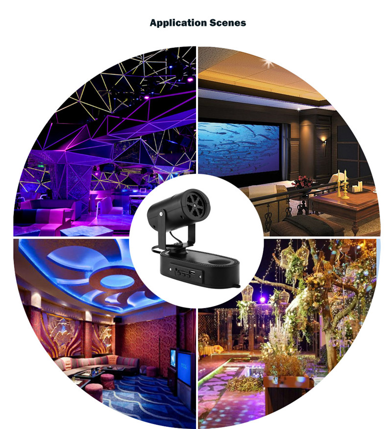 AC 250V 5W LED stage light halloween projector switchable pattern lens AC 250V 5W LED stage light halloween projector switchable pattern lens