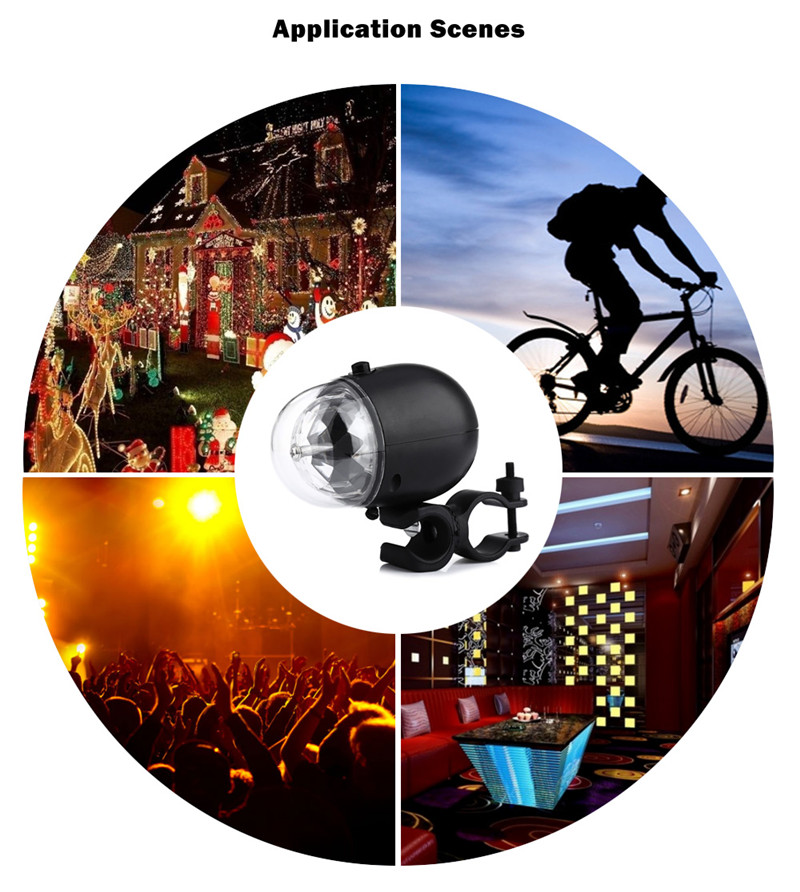 USB powered DC 5V 3W auto RGB LED stage light projector