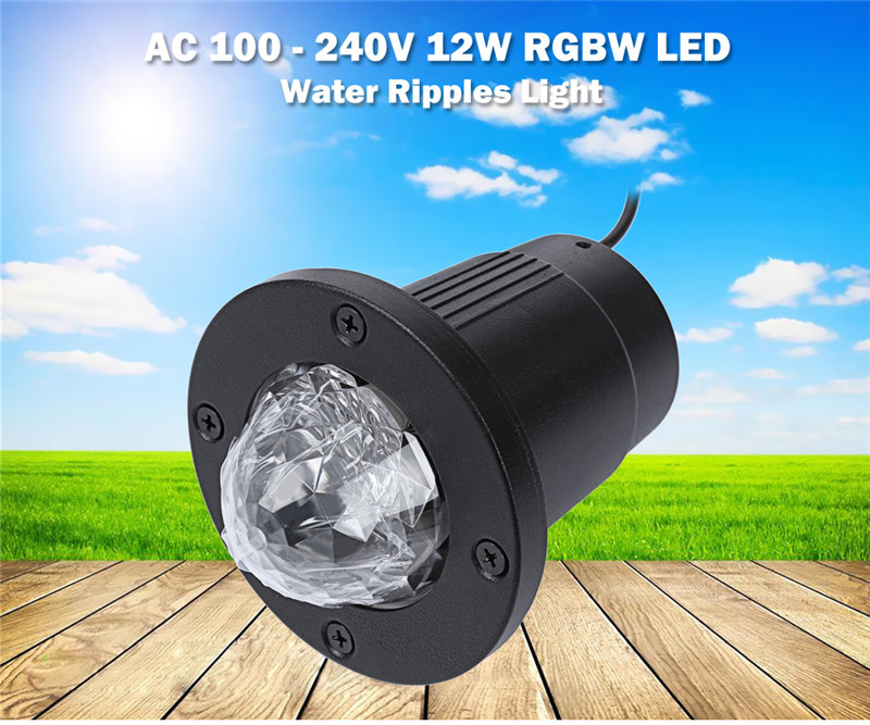 12W RGBW LED water ripples light waterproof projector stage lamp