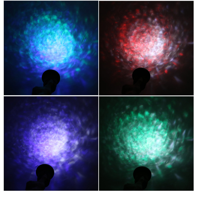 12W RGBW LED water ripples light waterproof projector stage lamp