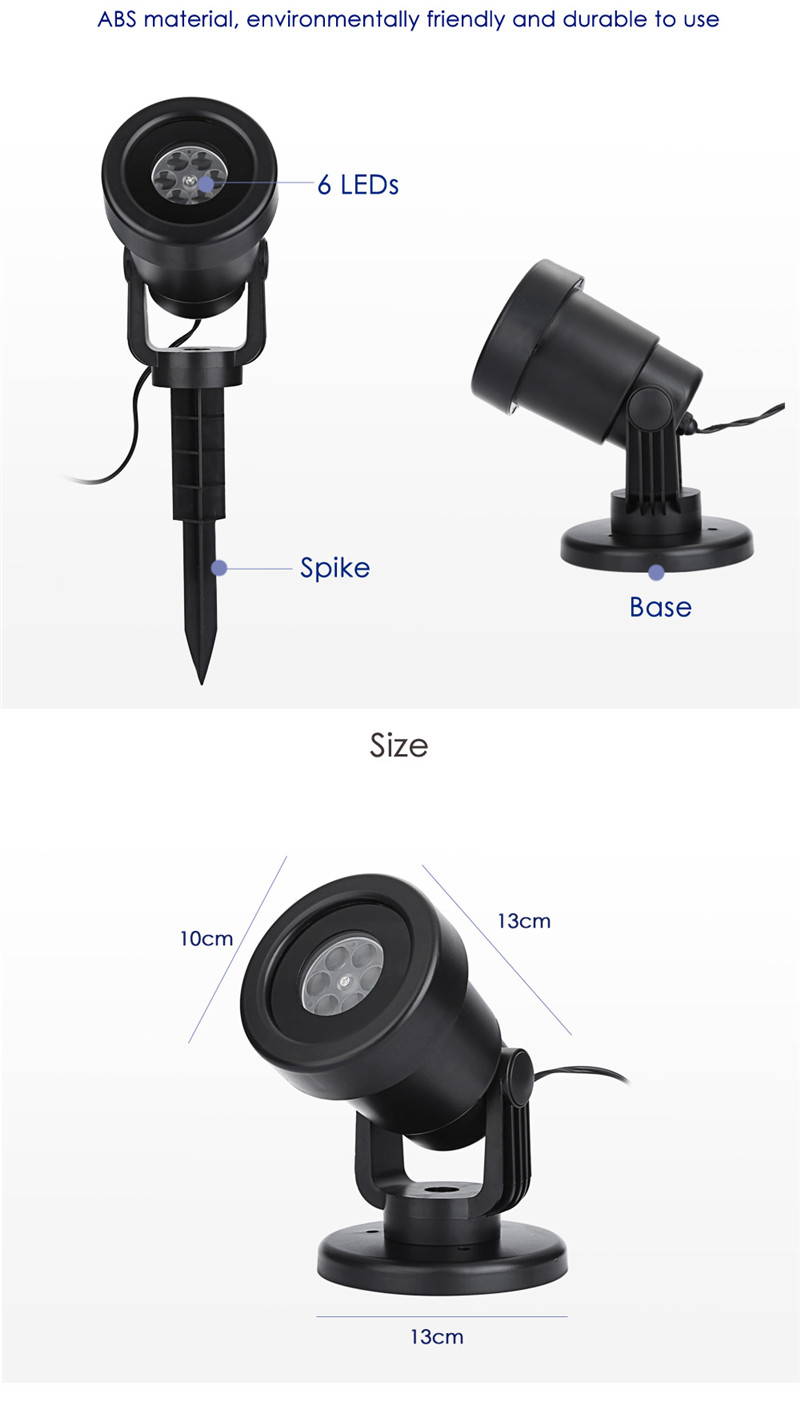 AC 110 - 240V 4W LED star moon light water resistant projector lamp AC 110 - 240V 4W LED star moon light water resistant projector lamp