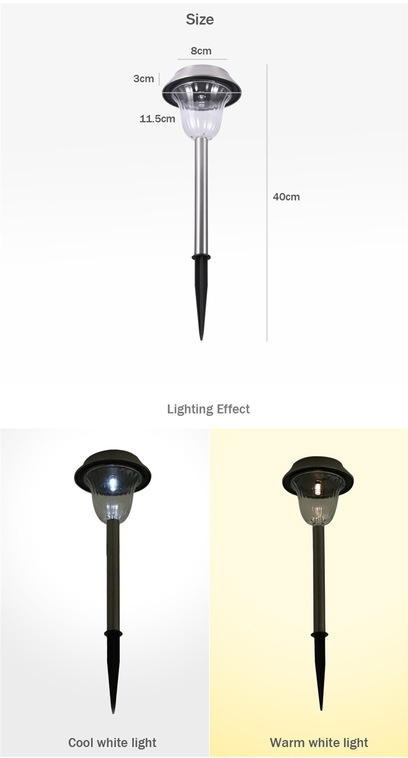 Solar Powered LED Lawn Light Security Lamp