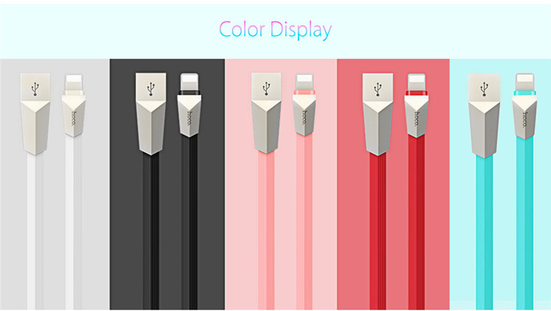 HOCO X4 1.2M Zinc Alloy 8 Pin Data Fast Charging Cord 