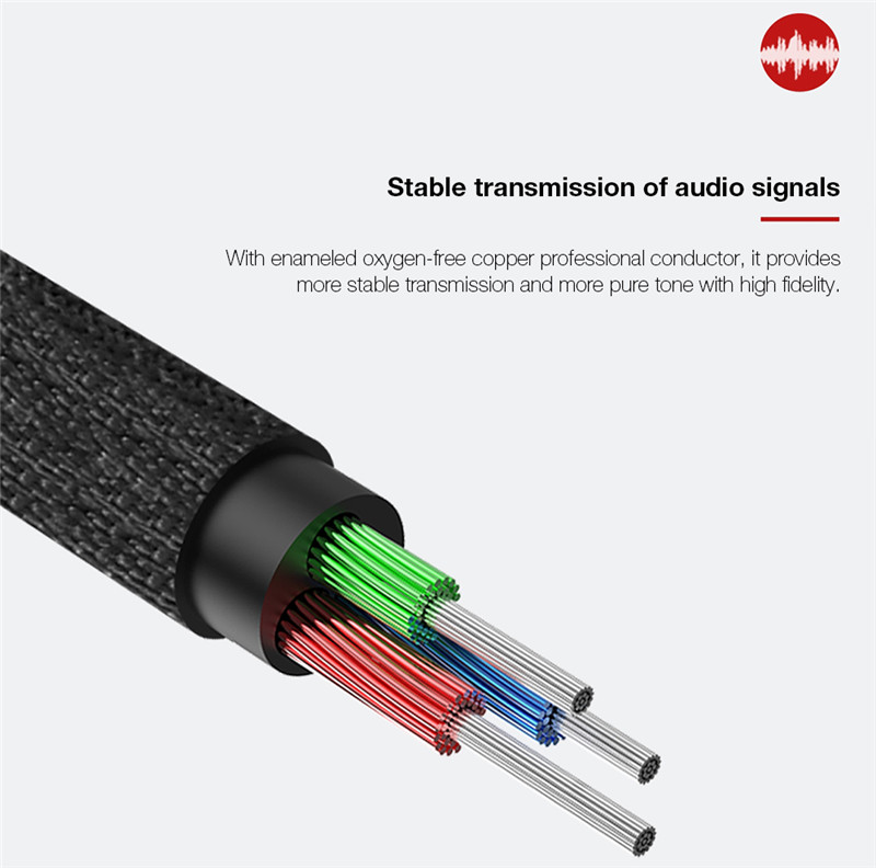 Baseus Yiwen AUX Audio Cable 3.5mm to 3.5mm M30 Reinforced SR 1.5M Baseus Yiwen AUX Audio Cable 3.5mm to 3.5mm M30 Reinforced SR 1.5M