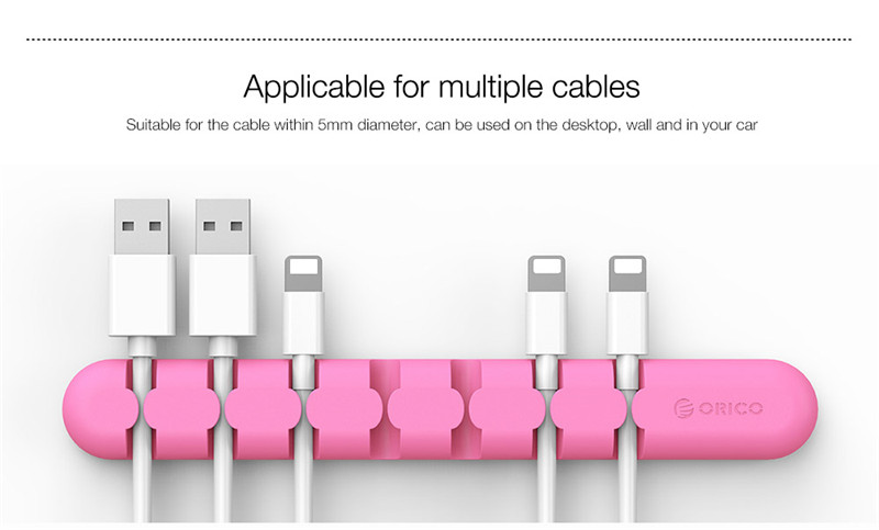 ORICO CBS7 Desktop Cable Storage Management Silicon Charger Wire Organizer